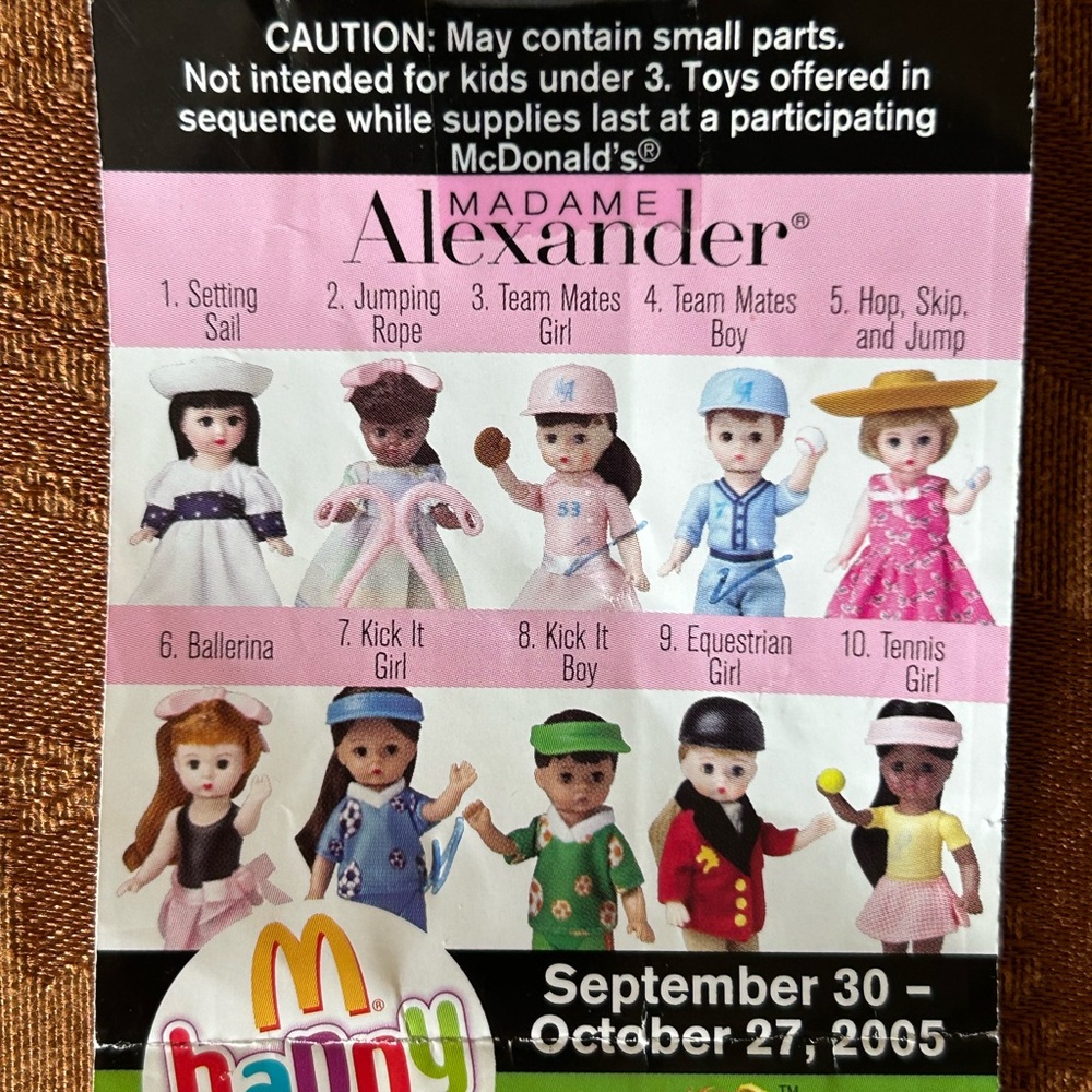 Madame Alexander Happy Meal Collectibles